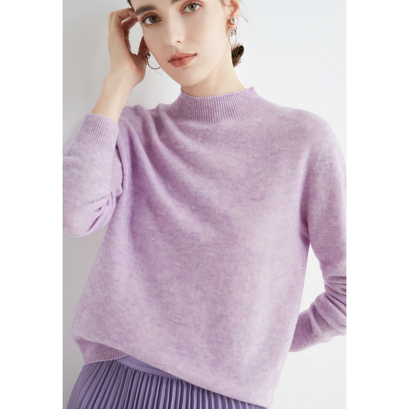 Luxurious knitted cashmere sweater for women - Evelina