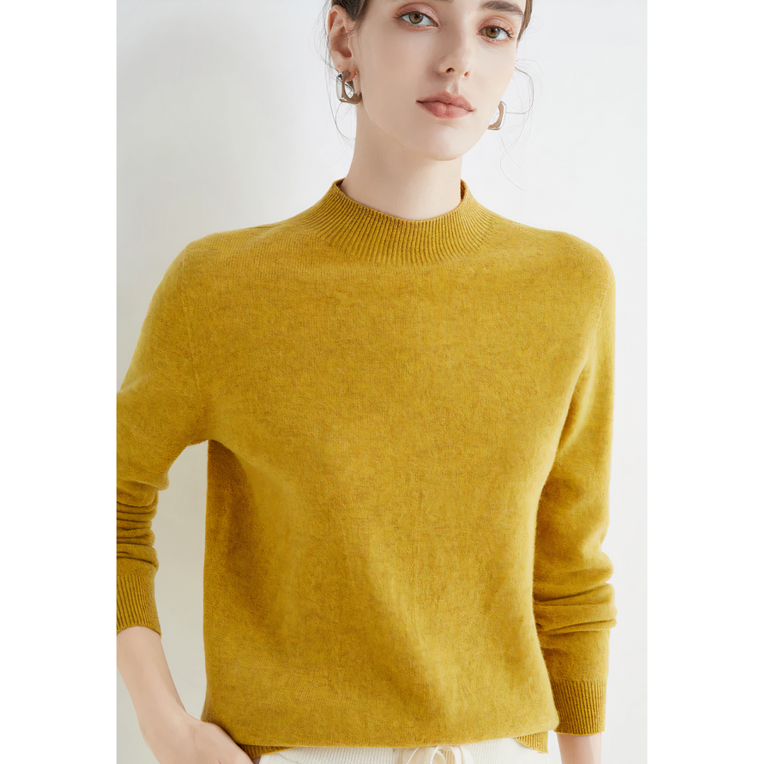 Luxurious knitted cashmere sweater for women - Evelina