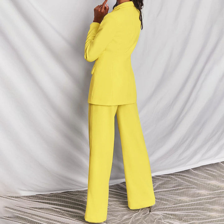 Stylish Blazer and Pants Set - Ariane