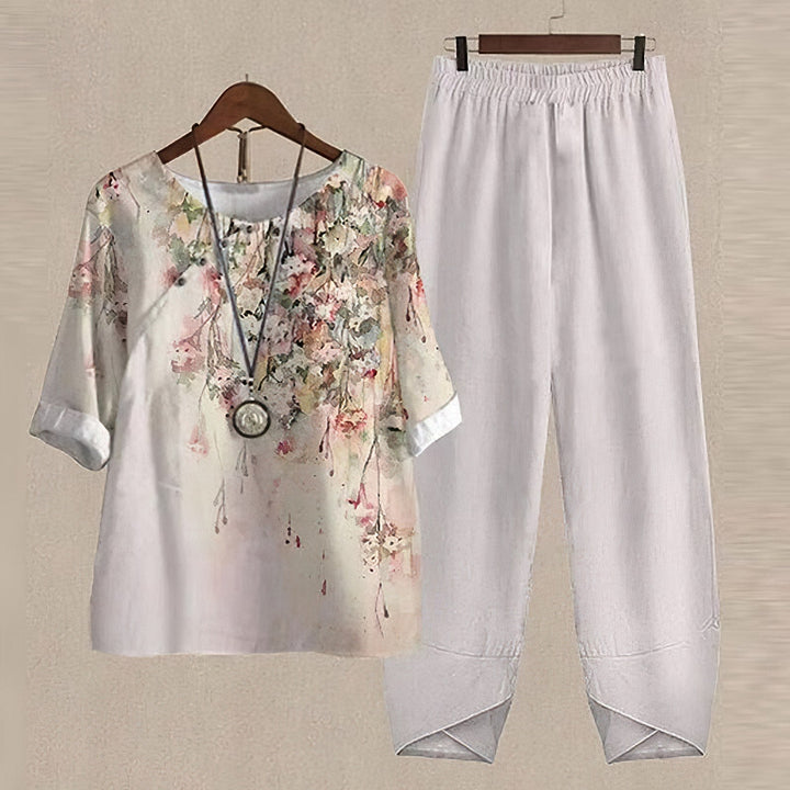 Elegant 2-Piece Spring and Summer Set - LenaDuo