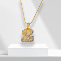Bubble Letter Chain with Pendant - LuxeLette