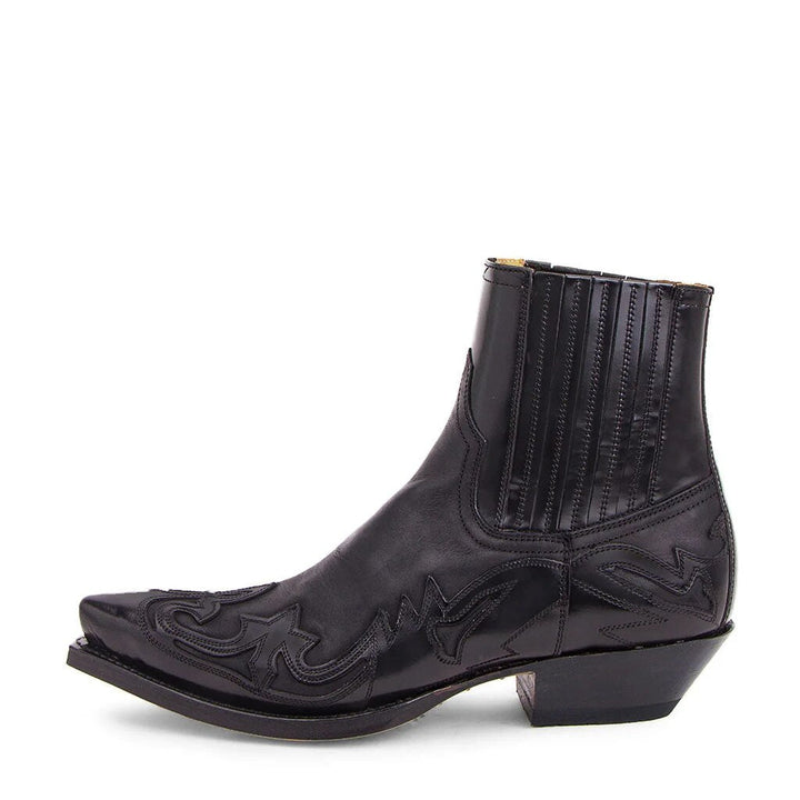 Leather Flat Cowboy Boots Unisex - Maverick