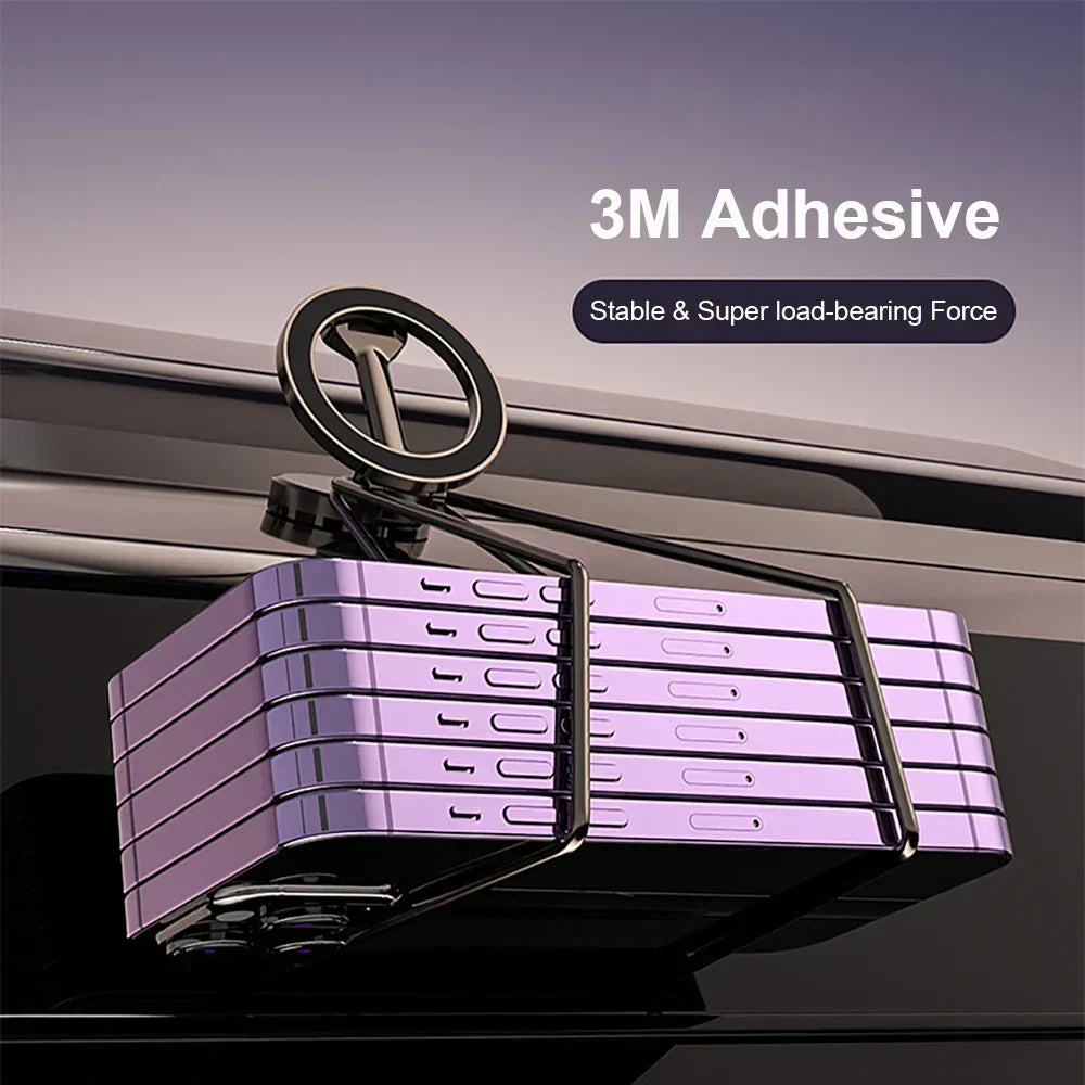360° Foldable Magnetic Phone Holder for Car - Stable & Adjustable