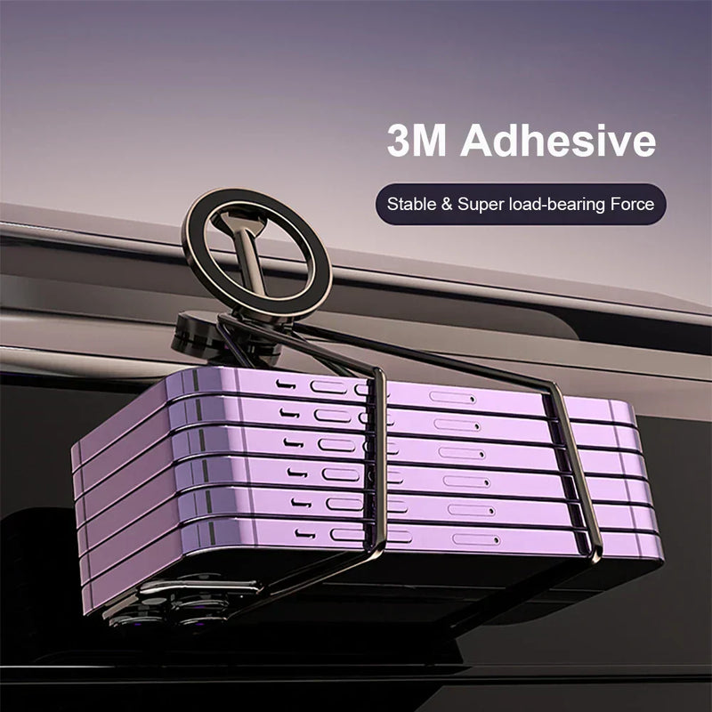 360° Foldable Magnetic Phone Holder for Car - Stable & Adjustable