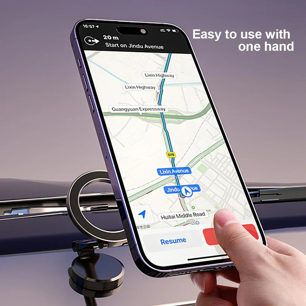 360° Foldable Magnetic Phone Holder for Car - Stable & Adjustable