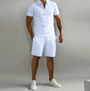 Herren Sportset Polo mit Reißverschluss und Shorts Sommerstyle - Dario