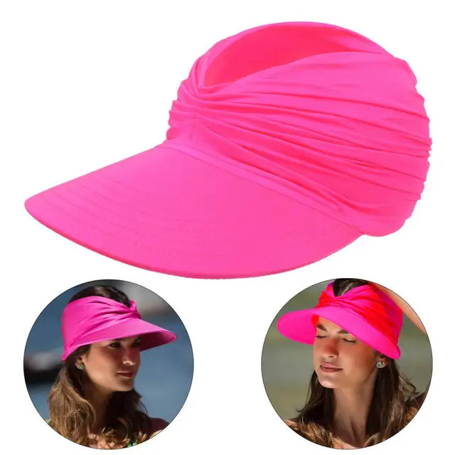 Faltbarer Sonnenhut mit großem Visier und UV-Schutz – Babes