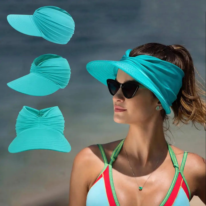 Faltbarer Sonnenhut mit großem Visier und UV-Schutz – Babes