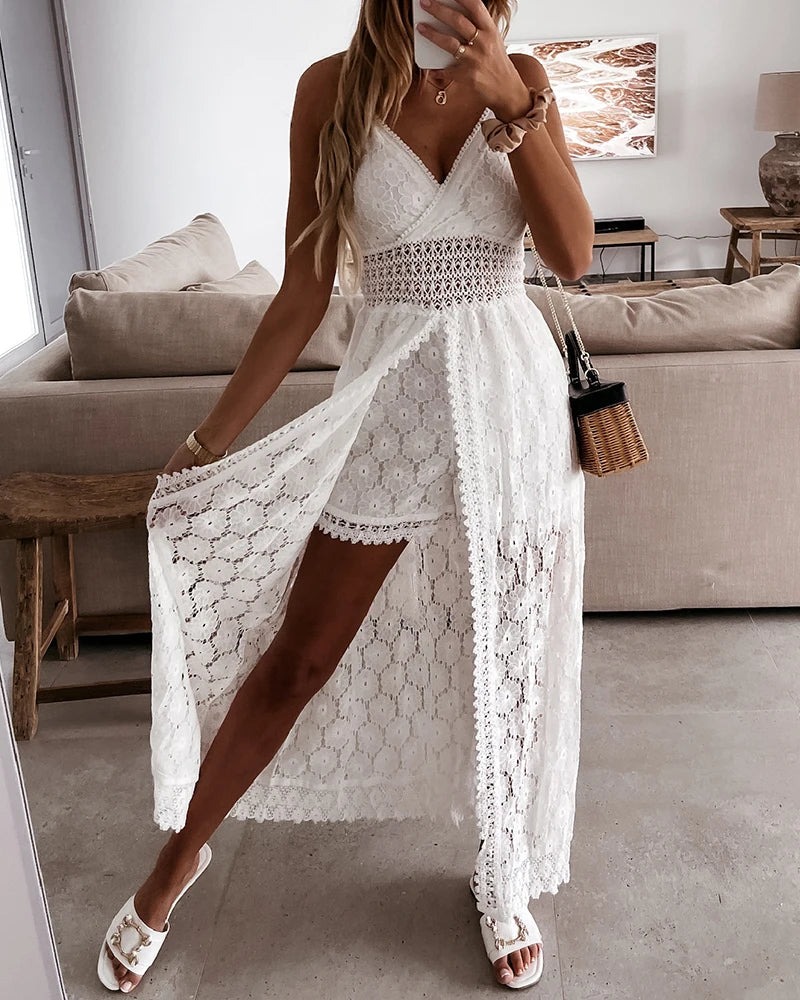 Casual Linen Jumpsuit with Loose Fit – Noralie