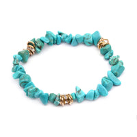 Stilvol armbånd af natursten og krystalperler - Celine