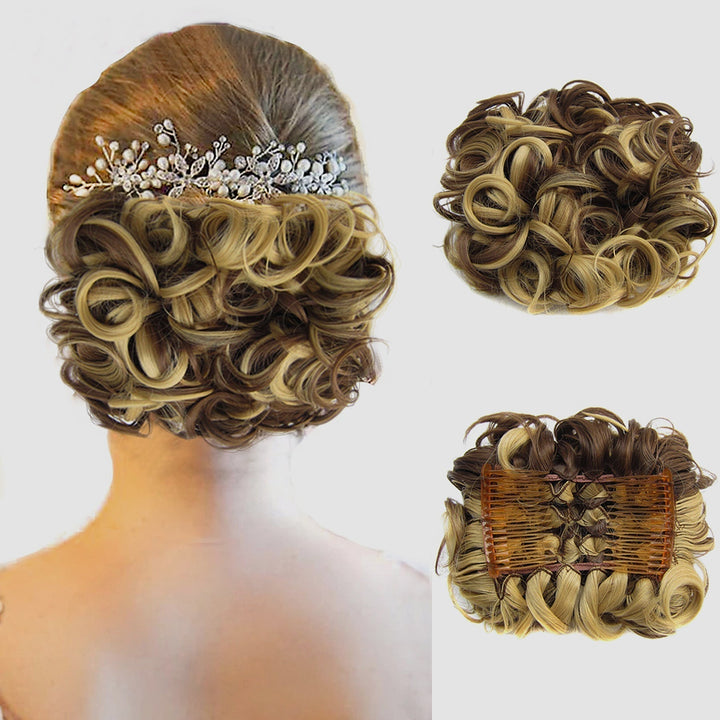 Curly Bun Hair Extension – FluffyFix