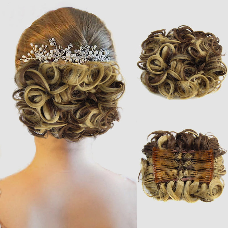 Curly Bun Hair Extension – FluffyFix