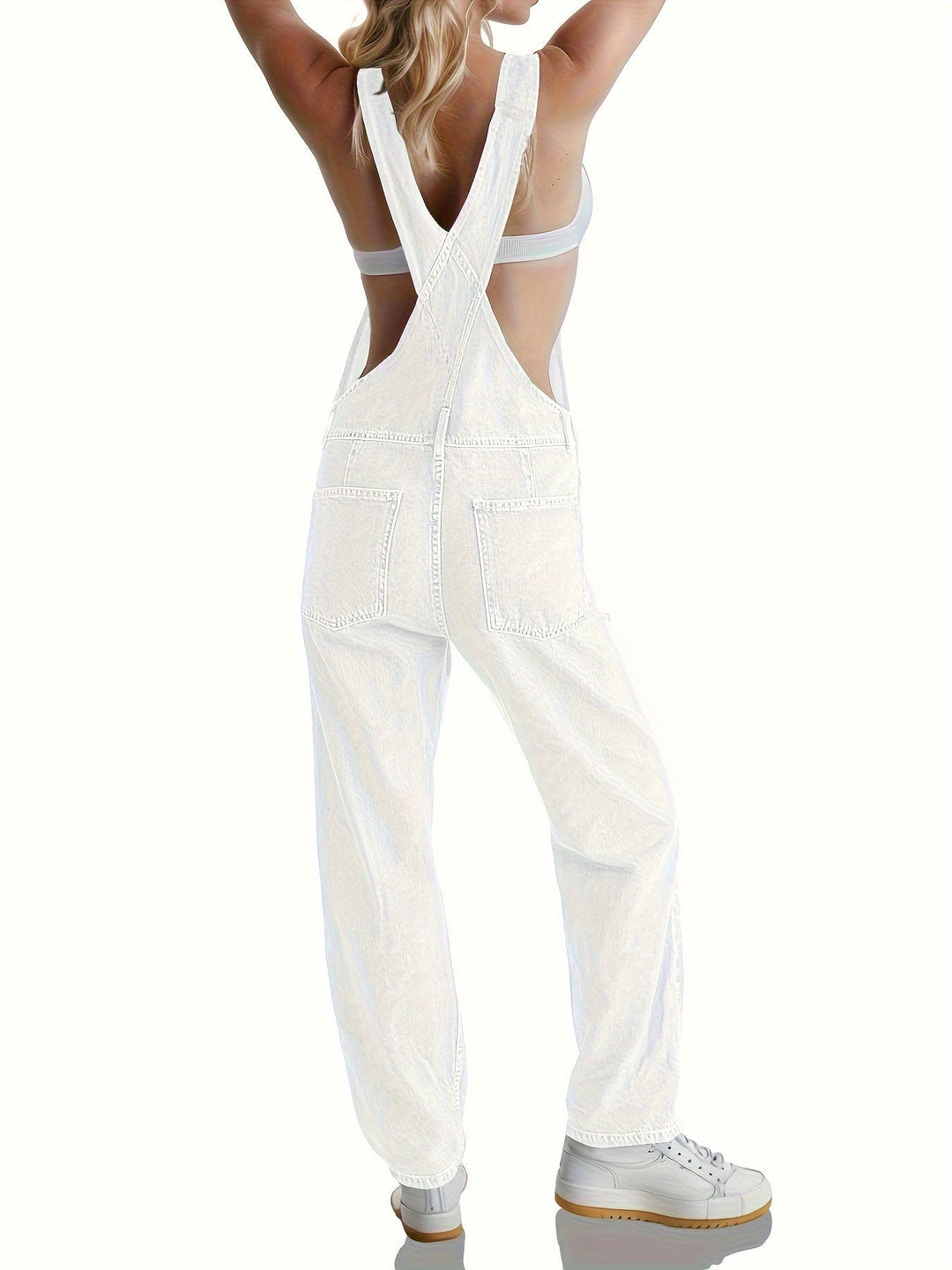 Stylish women's denim jumpsuit for every day - CityEase