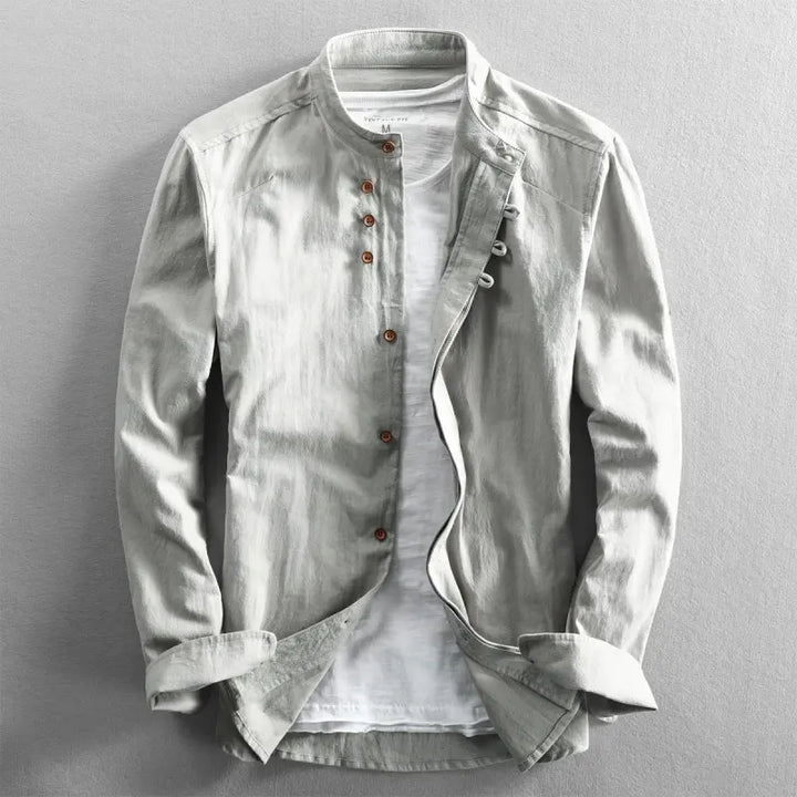 Camisa casual elegante para hombre con botonadura – Benno