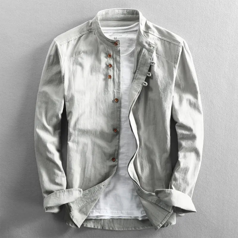 Camisa casual elegante para hombre con botonadura – Benno