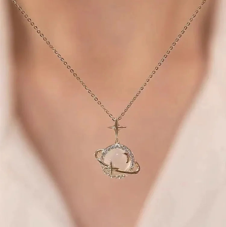 Golden Planet Necklace – Celestia