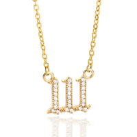 Zirconia Angel Numbers Necklace – Seraphina