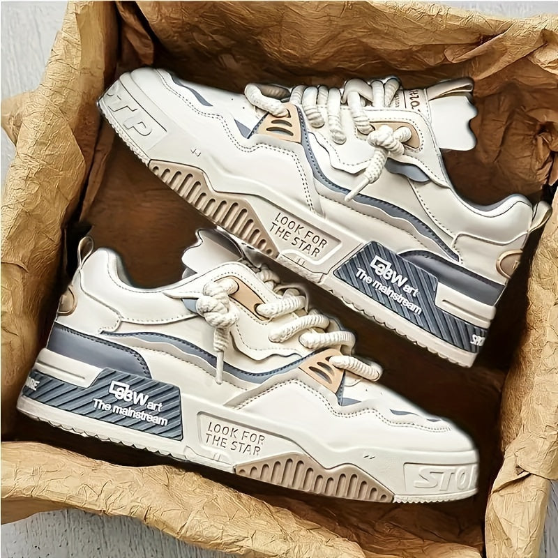 Chunky Men's Streetwear Sneaker with Treaded Sole & Comfort Padding – Cairo
