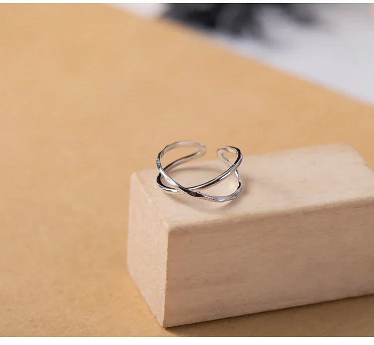 Adjustable Double-Line Ring – Lina