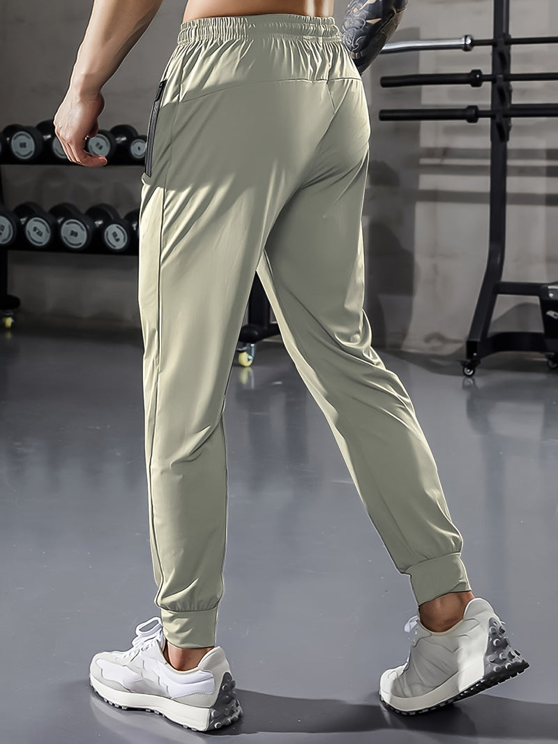 Solid Color Men's Sports Pants with Pockets - Niels
