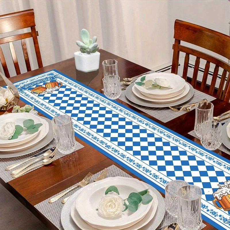 1 stk. bordløber med rombemønster – WiesnLøber Oktoberfest 2025