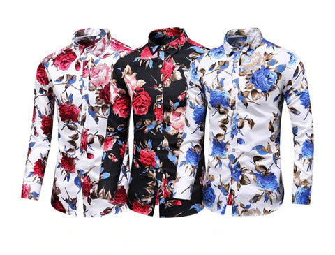 Trendy blomstermønster skjorte - Finn