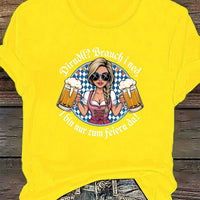 Women's Plus Size Short Sleeve T-Shirt – Liesl Oktoberfest 2025