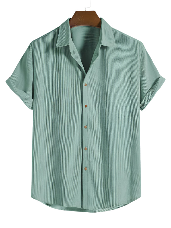 Trendy Men's Summer Set with Stripe Look - Beach Style