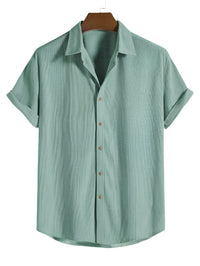 Trendy Men's Summer Set with Stripe Look - Beach Style