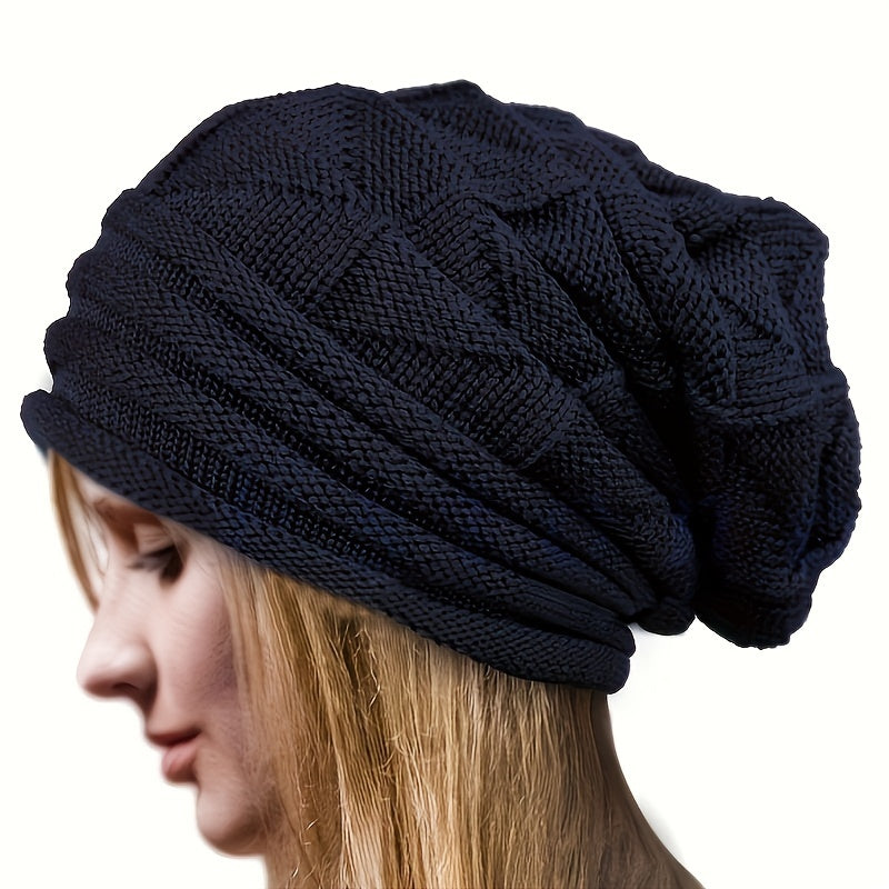 Women's knitted beanie light & elastic for spring and autumn – Alina