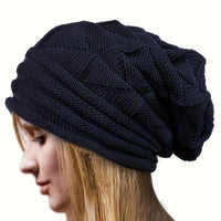 Women's knitted beanie light & elastic for spring and autumn – Alina