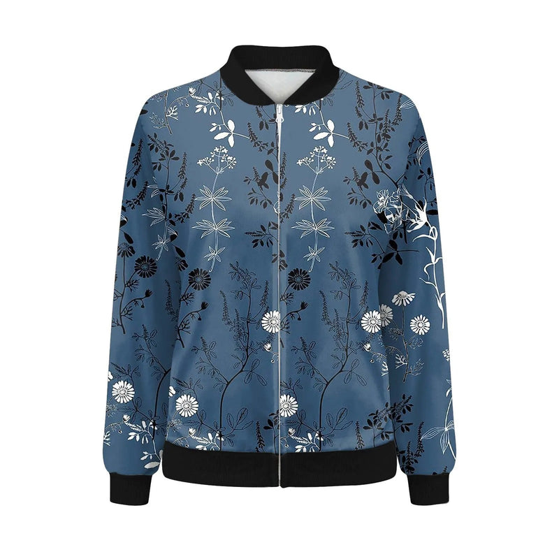Women's summer jacket with fine floral pattern – Fiora