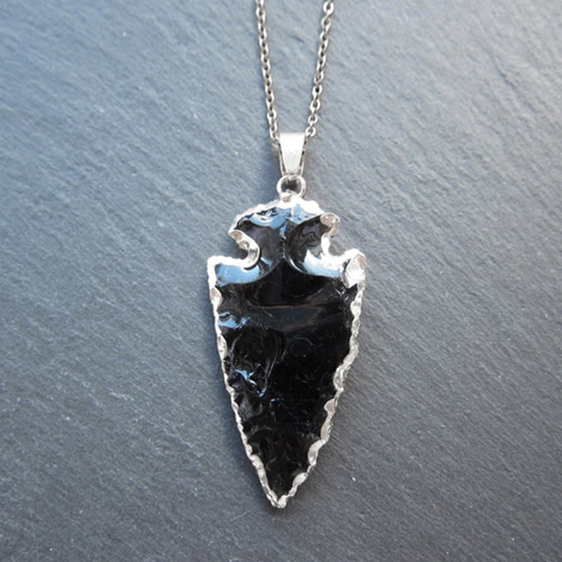 Natural Crystal Carnelian Arrowhead Necklace – Aeliana