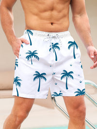 Shorts de baño para hombre con estampado de palmeras - PalmRush
