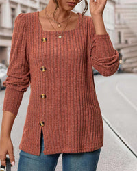 Top de punto para mujer con botones – Mireille