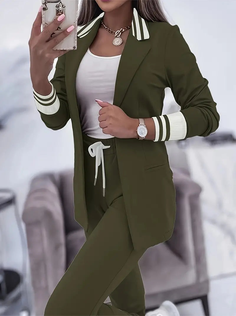 Casual Streetwear Striped Set - Sophie