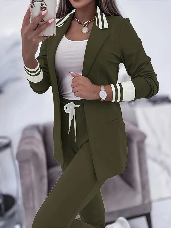 Casual Streetwear Striped Set - Sophie