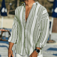 Airy Men's Summer Shirt with Button Placket – Elias
