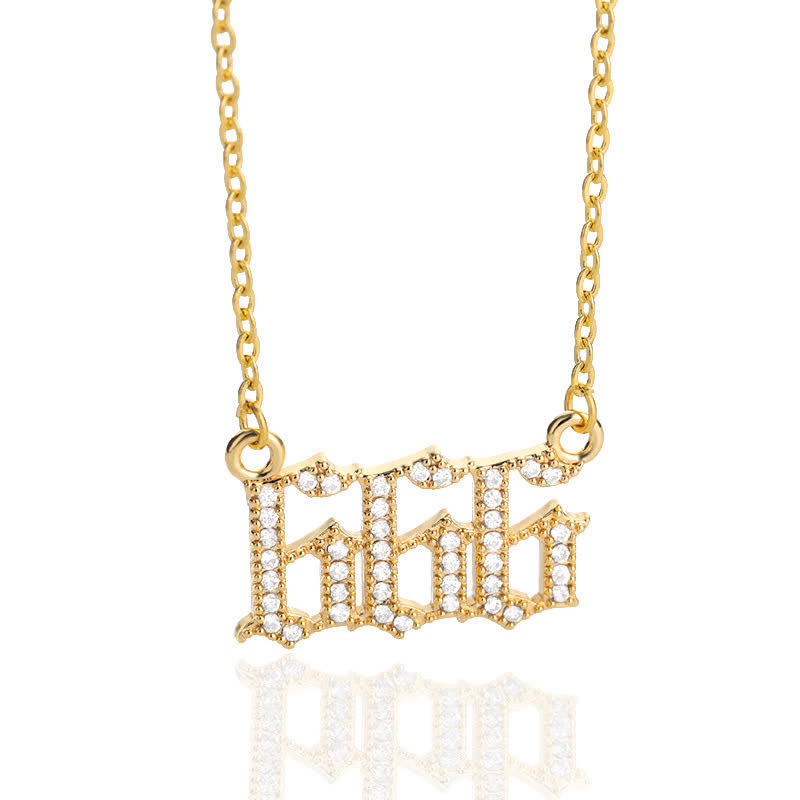 Zirconia Angel Numbers Necklace – Seraphina
