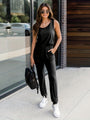 Trendiger Damen Jumpsuit mit Taillenzug für warme Tage - LuftLeicht