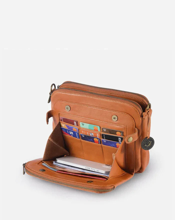 Leather Crossbody Shoulder Bag - PremierSatchel