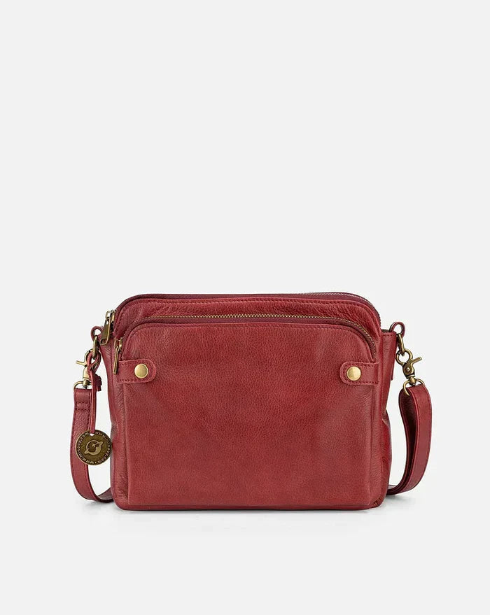 Leather Crossbody Shoulder Bag - PremierSatchel