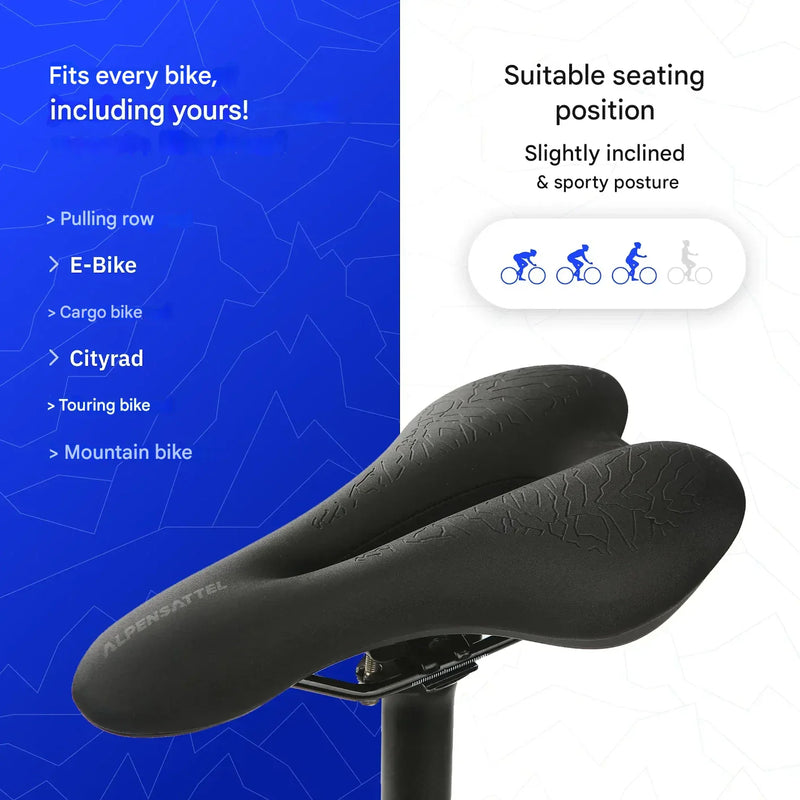 Ergonomisk sykkelsete med memory foam – SaddlePeak AirRide