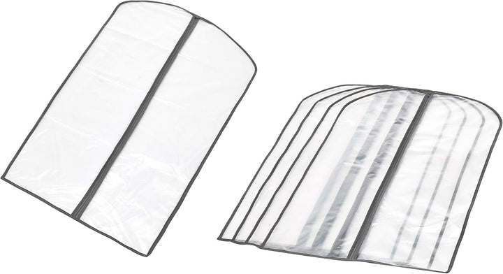 PEVA Kleideraufbewahrungstaschen Set – 5er-Pack Kleiderschutzhüllen mit Reißverschluss
