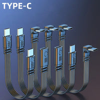 Angled Type-C to Type-C Adapter Cable – Power & Data Extension (Buy 1, Take 1 FREE)-5cm-LR male to female-State of Style
