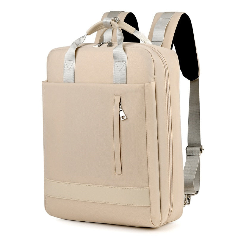 Secure anti-theft backpack with hidden zippers and USB charging