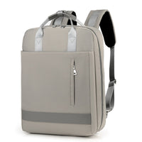 Secure anti-theft backpack with hidden zippers and USB charging