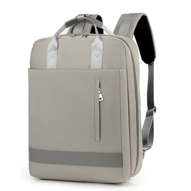 Secure anti-theft backpack with hidden zippers and USB charging