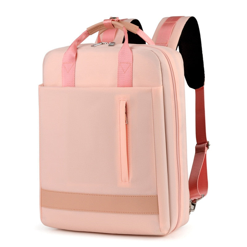 Secure anti-theft backpack with hidden zippers and USB charging