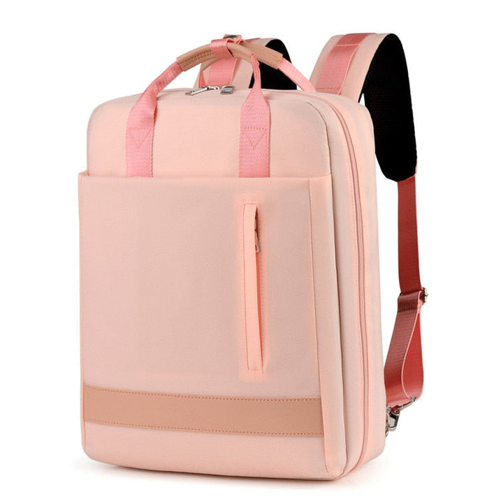 Secure anti-theft backpack with hidden zippers and USB charging